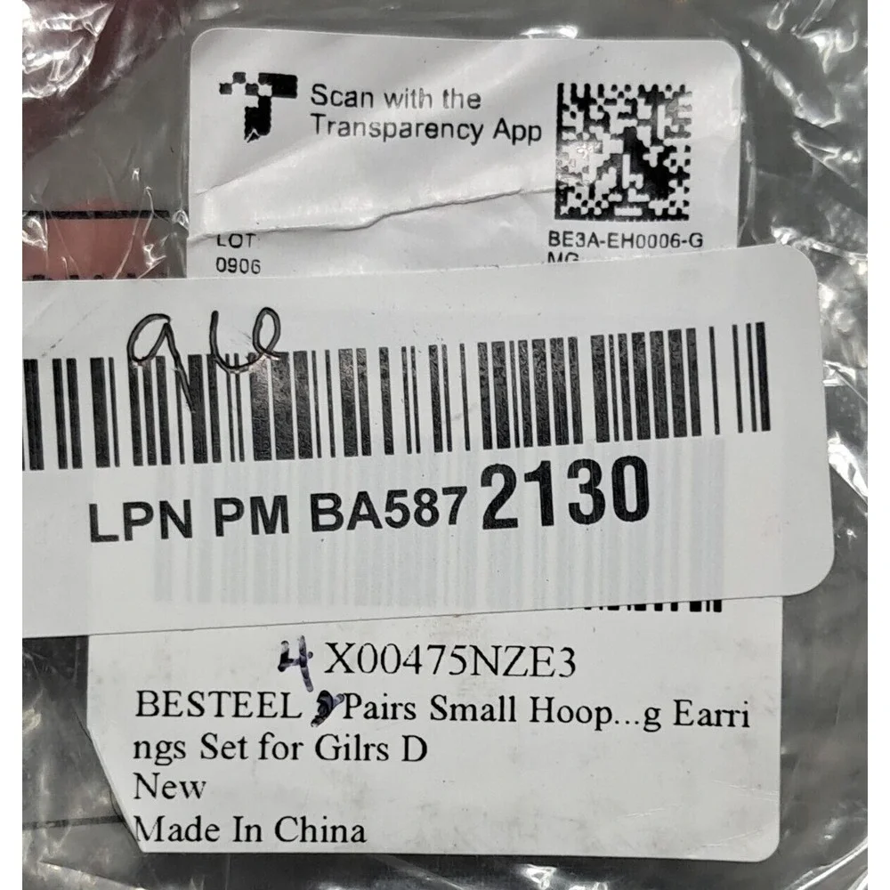 New Besteel Small Round Huggie Hoop Earrings Gold Plated Hypoallergenic Light - Picture 6 of 7